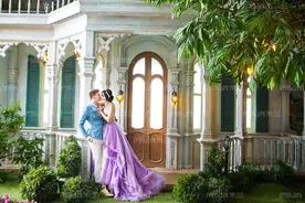 怎样拍出满意花海婚纱照图片