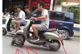 小偷又玩新花样 利用滑轮盗窃电动车图片