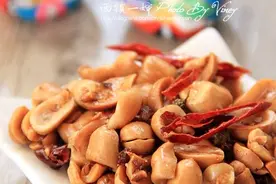 男人们最喜欢的下酒小菜，麻辣花生做法揭秘图片