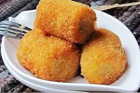 香酥炸香蕉图片