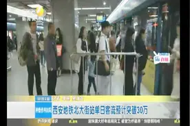 西安地铁北大街站单日客流预计突破30万视频封面