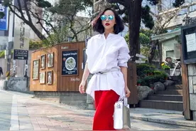 妮儿の私服日记——简单高级红白配图片