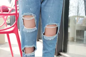 你以为随便穿条带洞的裤子就是时尚，事实证明这样穿丑到没朋友！图片