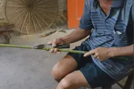 薄如蝉翼,细如发丝的竹丝，得来是那般的艰辛图片