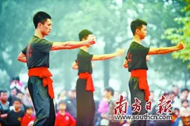 数百武术爱好者各施奇招图片