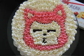 奶油生日蛋糕图片