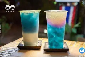 饮料界的黑科技！加点柠檬就能变色！图片