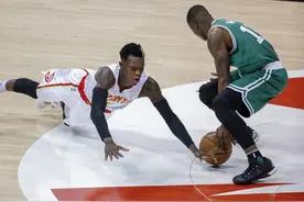 NBA季后赛－－老鹰大胜凯尔特人图片