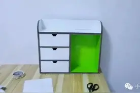 手工DIY-纸壳箱做个床头收纳图片