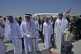 阿联酋航空首飞迪拜经银川至郑州航线图片