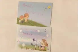 小四月贴心做贺卡送爸爸妈妈，差别对待赵薇大呼“偏心！”图片