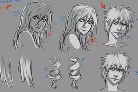 漫画人物各种头发的绘画方法图片