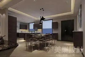 优雅舒适的现代风格，建业森林半岛530平别墅装修图片