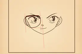 漫画新手入门教学，如何画出名侦探柯南精致的眼镜图片