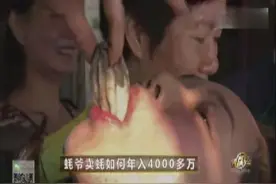 蚝爷卖生蚝，现场示范一口气把10cm的生蚝吃下去，美女纷纷抢着吃