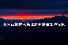 为什么说男人的饭局都是在逢场作戏视频封面