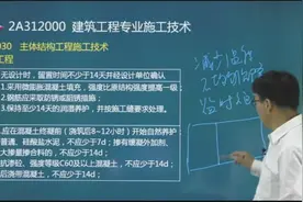 2018二级建造师《建筑实务》考点精讲：混凝土工程视频封面