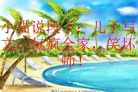 小猫说段子：儿子写作文，气疯全家，笑坏老师！视频封面