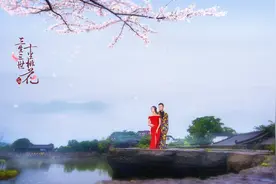 PS研究僧-教你灵活运用素材轻松完成水墨画婚纱大片