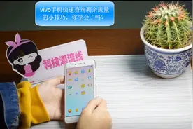 vivo手机快速查询剩余流量技巧，不起眼的小技巧，打开以后真方便