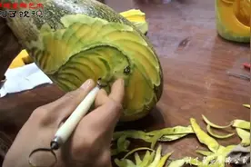 全能厨师刀王超记超详细食品雕刻——凤凰局部（二）教学