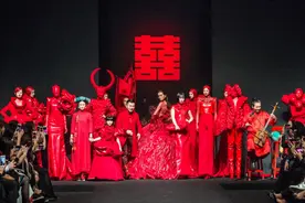 LIN MAKEUP闪耀“囍”秀,再掀中国国际时装周红色视觉风暴图片