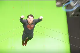 超人飞行 幕后拍摄场景 帅到炸有木有