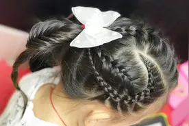 岚岚小辫子女童编发 长发花样编发 看着复杂其实很简单的基本手法