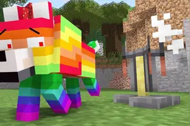 我的世界动画 神奇的彩色狼？