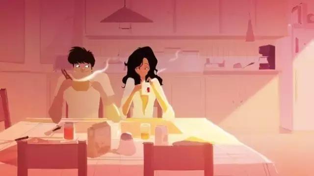 28幅插画讲述一段平凡而暖心的爱情，告诉你幸福是什么？