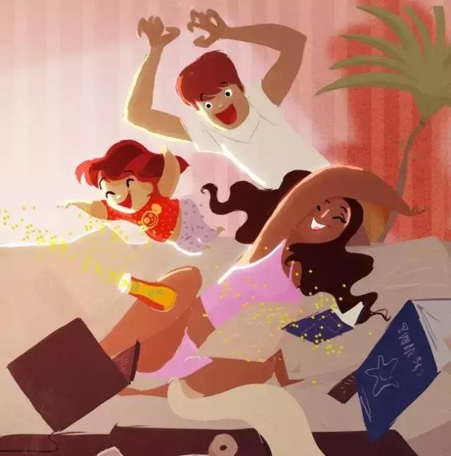 28幅插画讲述一段平凡而暖心的爱情，告诉你幸福是什么？