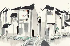 《周庄》刷新中国油画拍卖纪录 回顾吴冠中创下的那些拍卖纪录图片