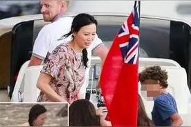 邓文迪绯闻 带女儿豪华游艇上度假照曝光图片