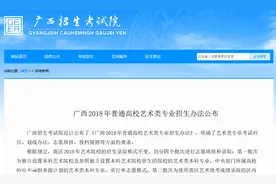 《广西2018年普通高校艺术类专业招生办法》公布图片