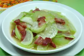 腊肉炒夜开花图片