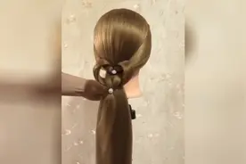 美丽发型你是手动自己做的吗，我来教给你自己做