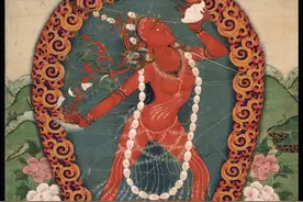 将自己明妃变为经卷挂系在脖子上的瑜伽士图片