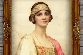 油画里的珍珠图片