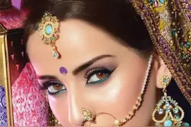 印度女神,美艳倾国,一见倾心,真正的印度鼻饰美女图片