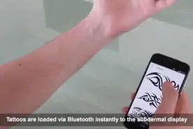 绝对黑科技--电子纹身，让皮肤变成显示器，撩妹，考试神器！图片