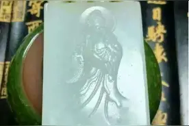 和田玉观音牌子精品赏析，雕工精美！图片