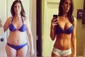 一组励志健身前后对比图，健身不需要借口！图片