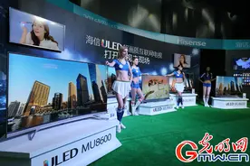 海信新一代ULED超画质互联网电视首次实现8K显示图片