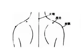 肩井穴穴位的准确位置图图片