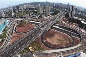 柏树堡立交松石大道中旬通车 石马河经盘溪到红旗河沟不再绕行图片
