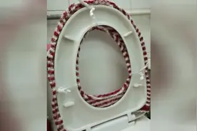 用旧衣服做马桶垫，简单实用！