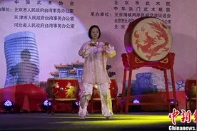 台湾武术爱好者走进北京大兴 两岸联合“精武表演”图片