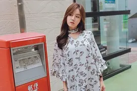 夏装小清新风女装碎花雪纺连衣裙图片