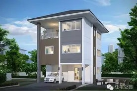 7米X10米 3层农村自建房经典户型 带车库露台图片