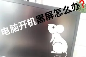 电脑开机黑屏怎么办？小白一族跟我来图片